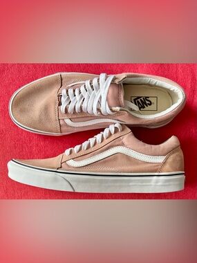 Vans Pink Old Skool Sneakers with White Stripe